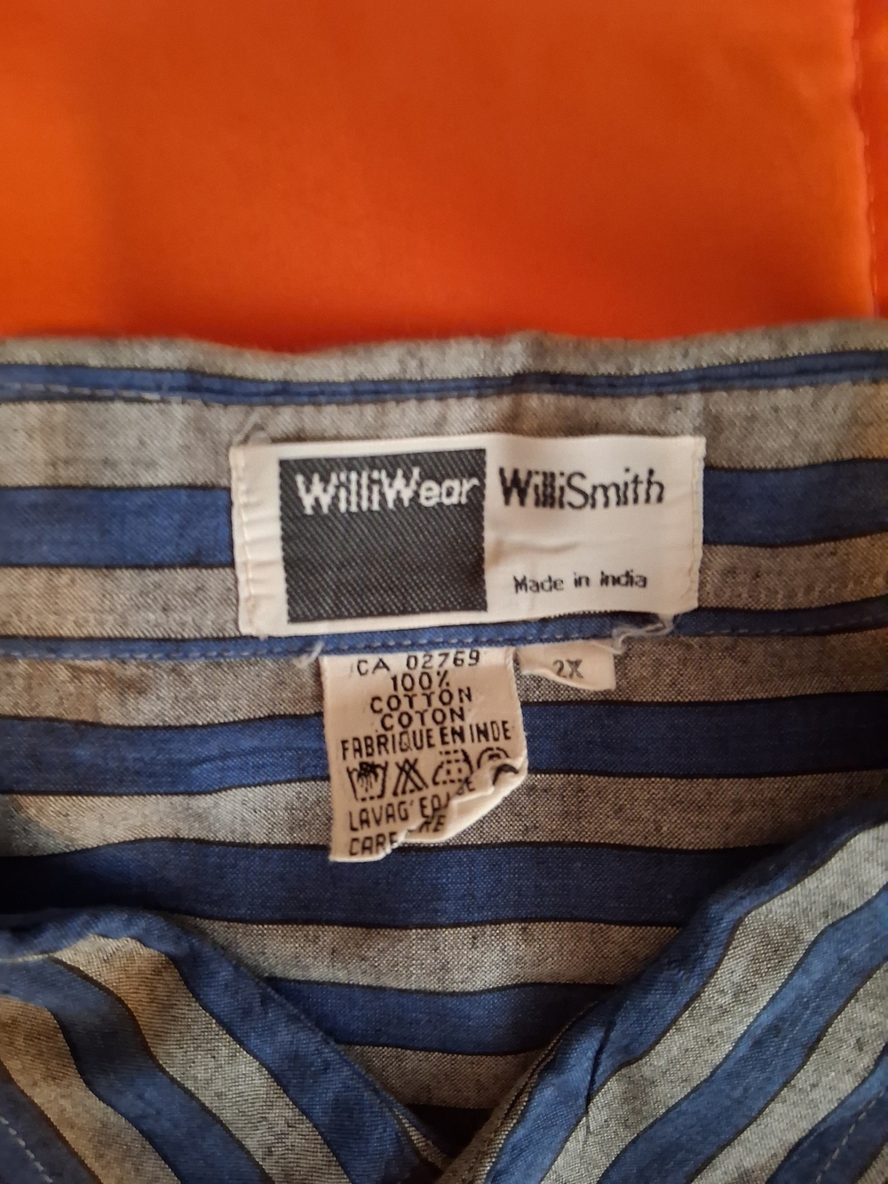 Vintage 80s/90s WilliWear by Willi Smith Striped Utility Shirt – Mens 2XL - Picture 3 of 4